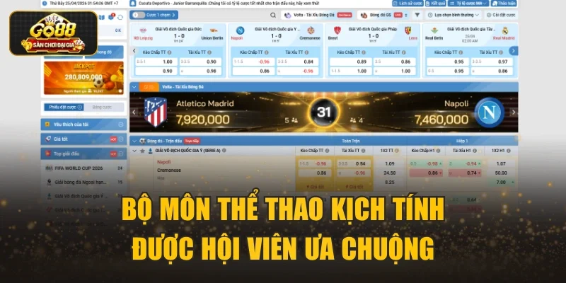 Bộ môn thể thao kịch tính, được hội viên ưa chuộng 